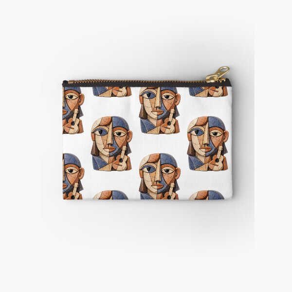 Item preview, Abstract Cubist Face Textured Mosaic Portrait Art designed and sold by Ink-verse-.