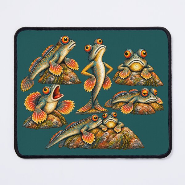 Item preview, Mudskipper Mood Committee – Vintage Oddball Fish designed and sold by MalindaMntgMry.