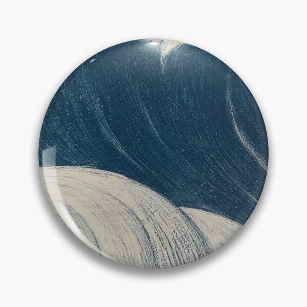 Item preview, Vintage Ocean Waves – Blue and Cream Japanese Inspired Sea Art designed and sold by Good_Things.