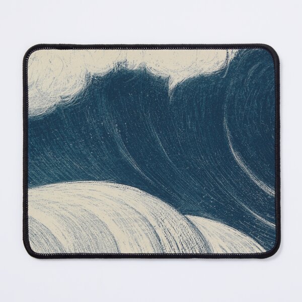 Item preview, Vintage Ocean Waves – Blue and Cream Japanese Inspired Sea Art designed and sold by Good_Things.