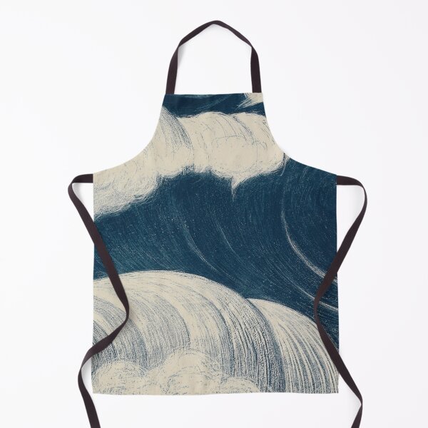 Item preview, Vintage Ocean Waves – Blue and Cream Japanese Inspired Sea Art designed and sold by Good_Things.