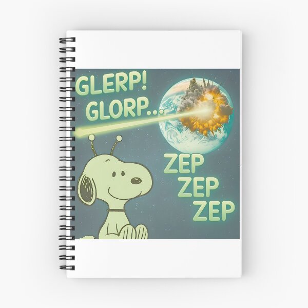 Item preview, Snoopy Alien Glerp Glorp Zep Zep Zep Funny Space Cartoon Gift LIMITED EDITION designed and sold by kimcstein.