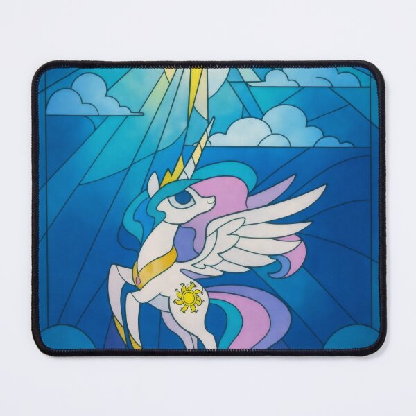 Item preview, Celestial Sun Alicorn - Stained Glass Digital Art Poster designed and sold by Billy Morfo™.