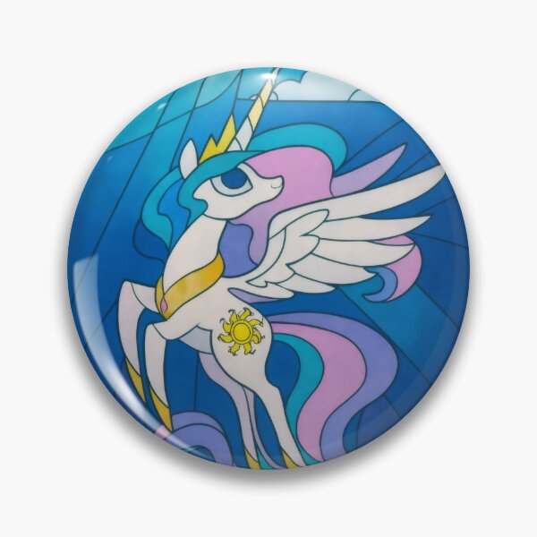 Item preview, Celestial Sun Alicorn - Stained Glass Digital Art Poster designed and sold by Billy Morfo™.