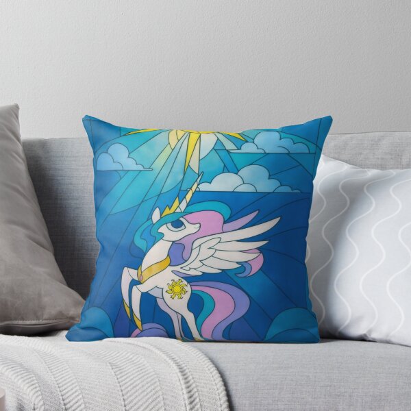 Item preview, Celestial Sun Alicorn - Stained Glass Digital Art Poster designed and sold by Billy Morfo™.