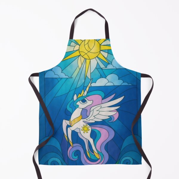 Item preview, Celestial Sun Alicorn - Stained Glass Digital Art Poster designed and sold by Billy Morfo™.