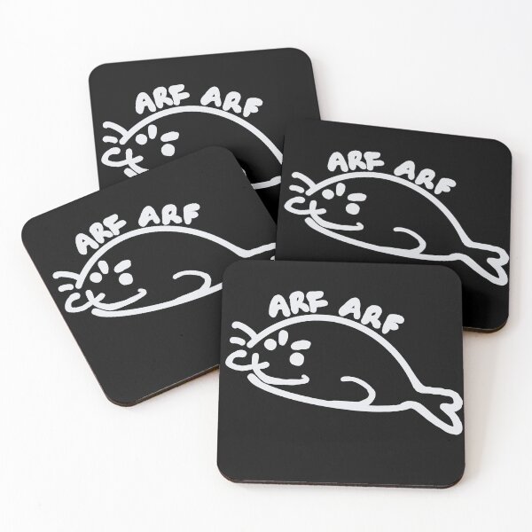 Item preview, ARF ARF! Cheeky seal - white designed and sold by MileAMinBrain.