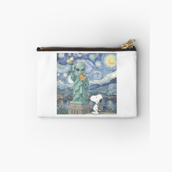 Item preview, Snoopy Alien Statue Of Liberty Starry Night M LIMITED EDITION designed and sold by kimcstein.