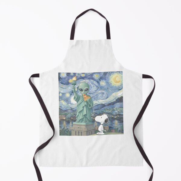Item preview, Snoopy Alien Statue Of Liberty Starry Night M LIMITED EDITION designed and sold by kimcstein.