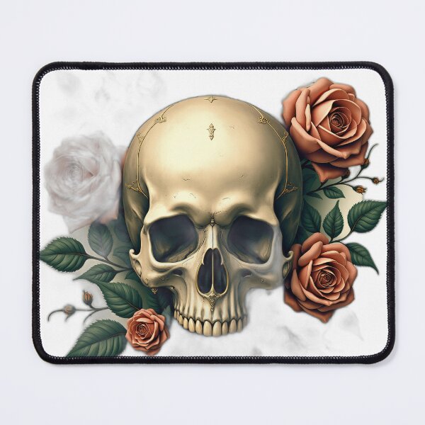Item preview, Gothic Skull with Red Roses designed and sold by profustock.