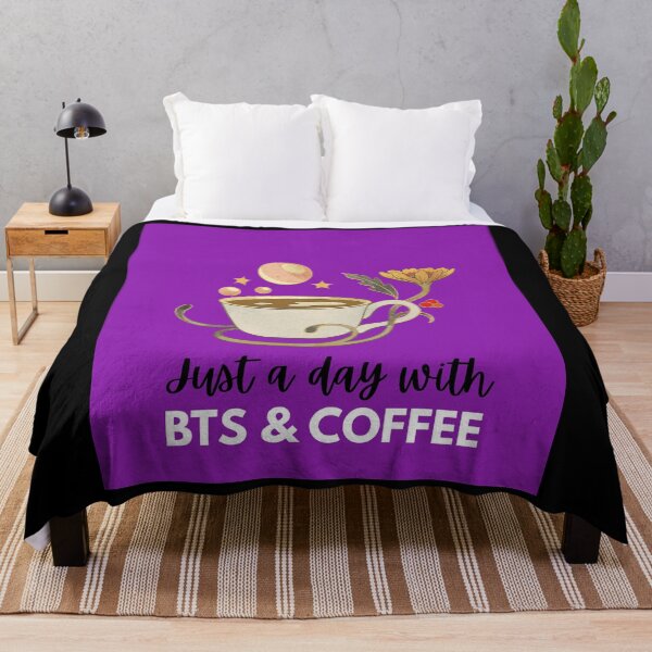 Item preview, My Aesthetic Just A Day With BTS And Coffee Art designed and sold by SMinimalist613.
