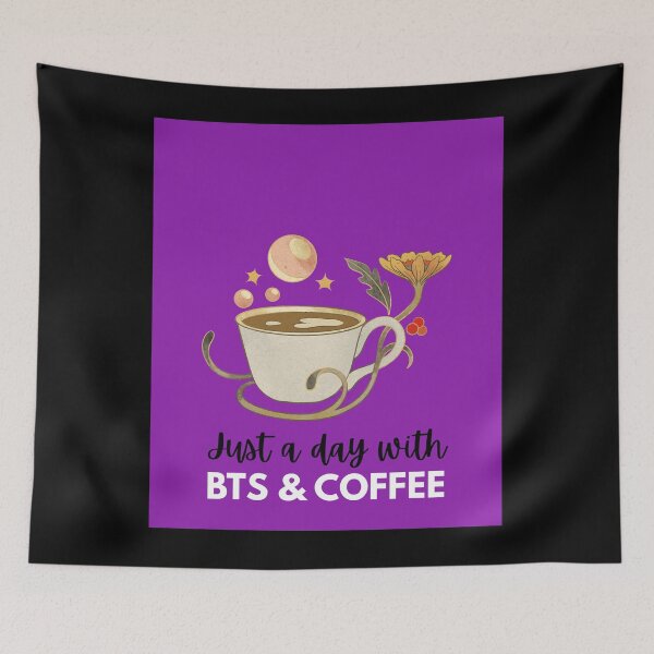 Item preview, My Aesthetic Just A Day With BTS And Coffee Art designed and sold by SMinimalist613.