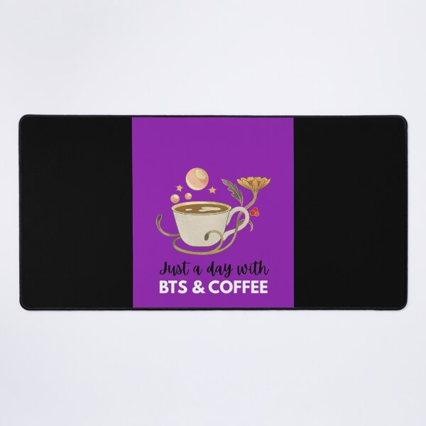 Item preview, My Aesthetic Just A Day With BTS And Coffee Art designed and sold by SMinimalist613.