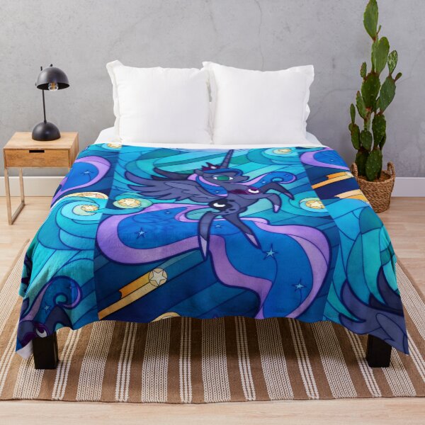 Item preview, Midnight Moon Pegasus - Stained Glass Fantasy Art Print designed and sold by Billy Morfo™.