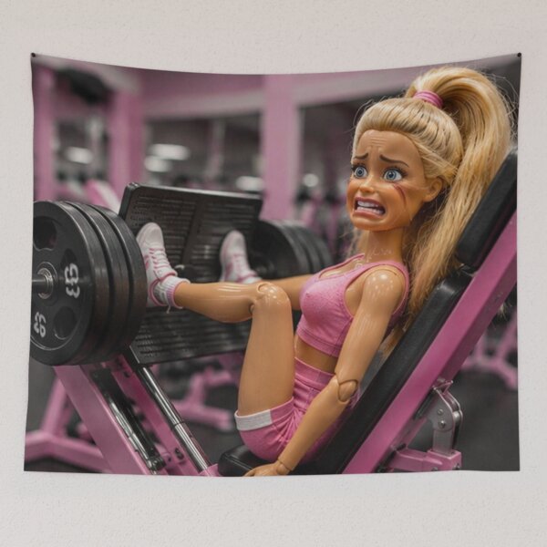 Item preview, Leg Press Barbie  designed and sold by Beyond Death.