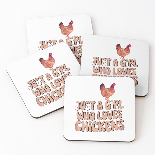 Item preview, Just A Girl Who Loves Chickens designed and sold by TheCatmeow2000.
