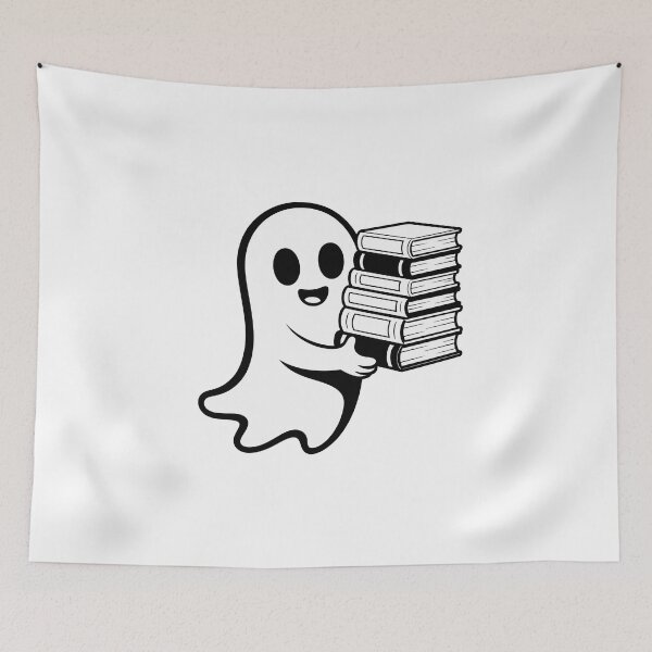Item preview, Friendly Ghost Carrying Books designed and sold by jkrphoto.