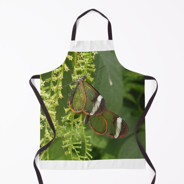 Item preview, Glasswing Butterfly on Green Floral Tendrils designed and sold by Astute-Artio-Photography.
