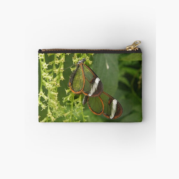 Item preview, Glasswing Butterfly on Green Floral Tendrils designed and sold by Astute-Artio-Photography.