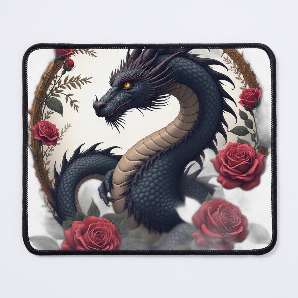 Item preview, Gothic Dragon with Red Roses designed and sold by profustock.