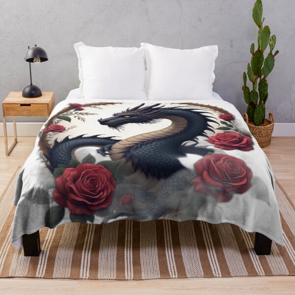 Item preview, Gothic Dragon with Red Roses designed and sold by profustock.
