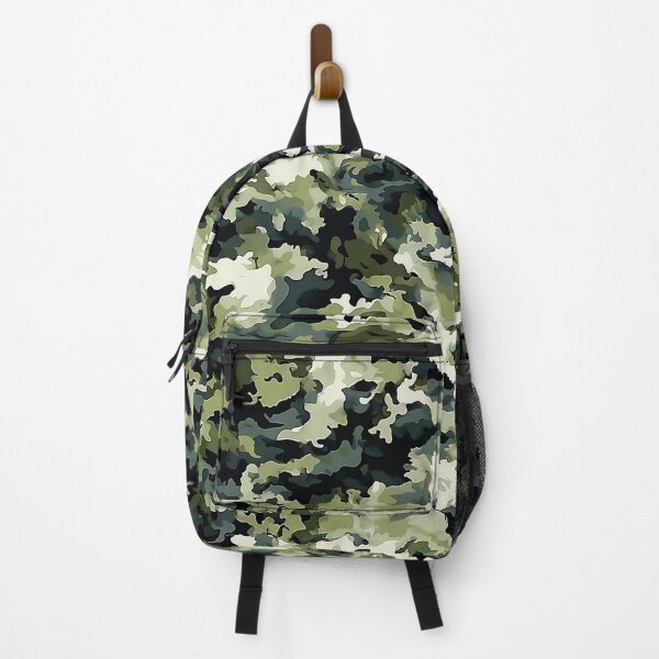 Item preview, Small Scale Camo Pattern Fine Green and Cream Military Camouflage designed and sold by Nine Lives Studio.