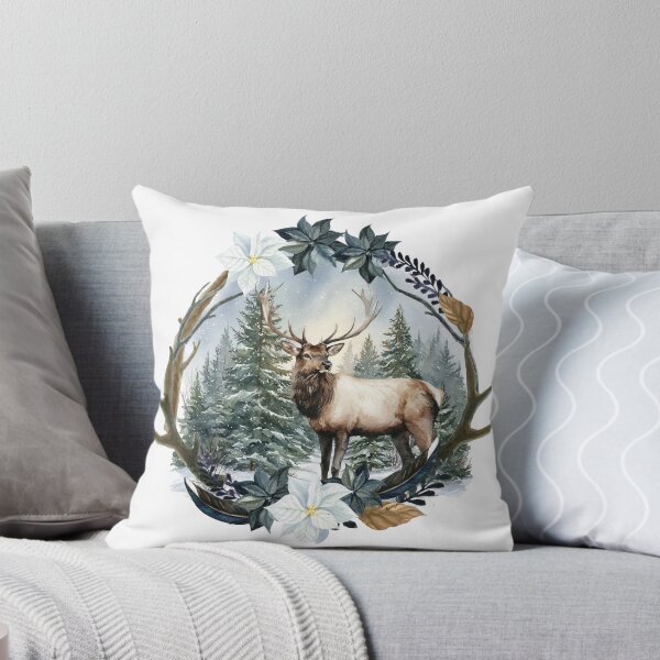 Item preview, Winter Watch. Elk in a winter scene and antler frame designed and sold by South 500 Photography.