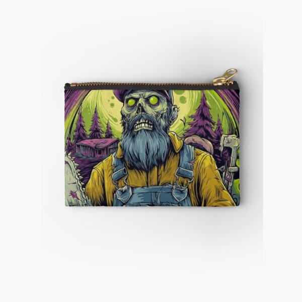 Item preview, Zombie Lumberjack Chainsaw & Attack Hound Dark Fantasy Graphic designed and sold by TOCOCLAWS.