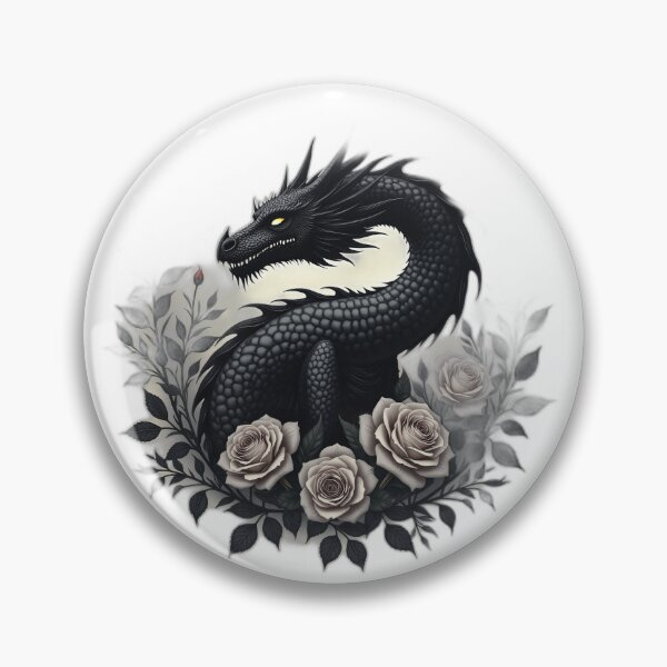 Item preview, Black Dragon and White Roses Fantasy designed and sold by profustock.