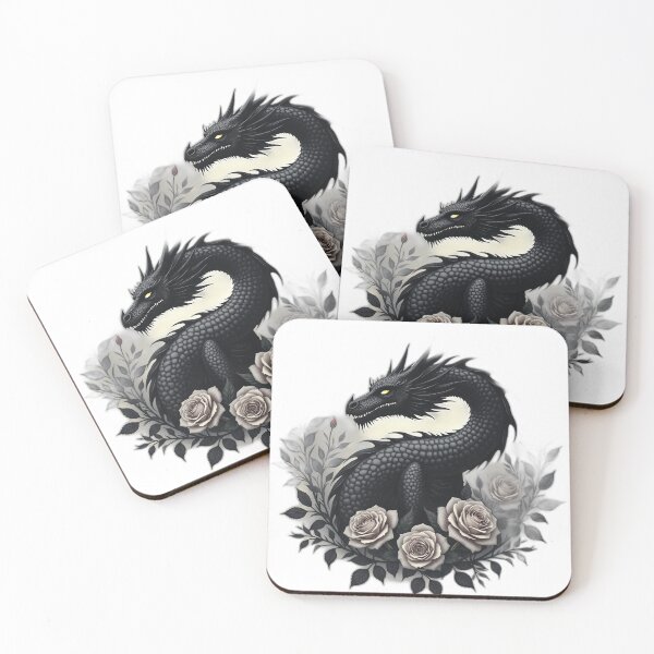 Item preview, Black Dragon and White Roses Fantasy designed and sold by profustock.