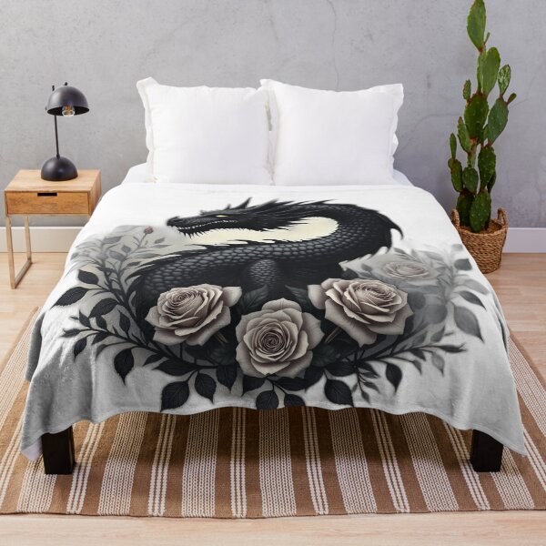 Item preview, Black Dragon and White Roses Fantasy designed and sold by profustock.