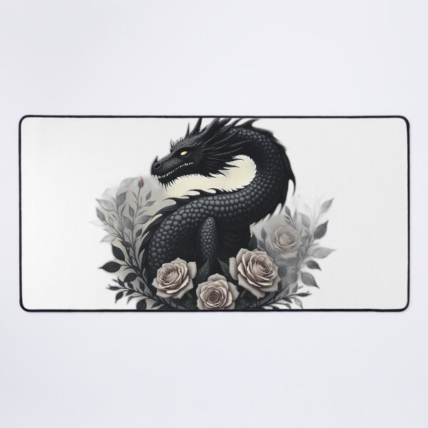 Item preview, Black Dragon and White Roses Fantasy designed and sold by profustock.