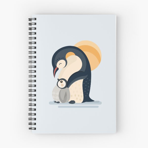 Item preview, Penguin Parent and Baby Geometric Illustration designed and sold by Lucy Cooper.