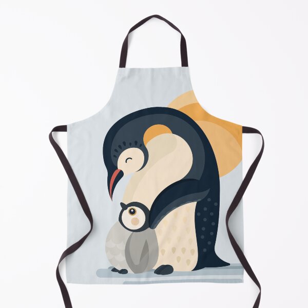 Item preview, Penguin Parent and Baby Geometric Illustration designed and sold by Lucy Cooper.
