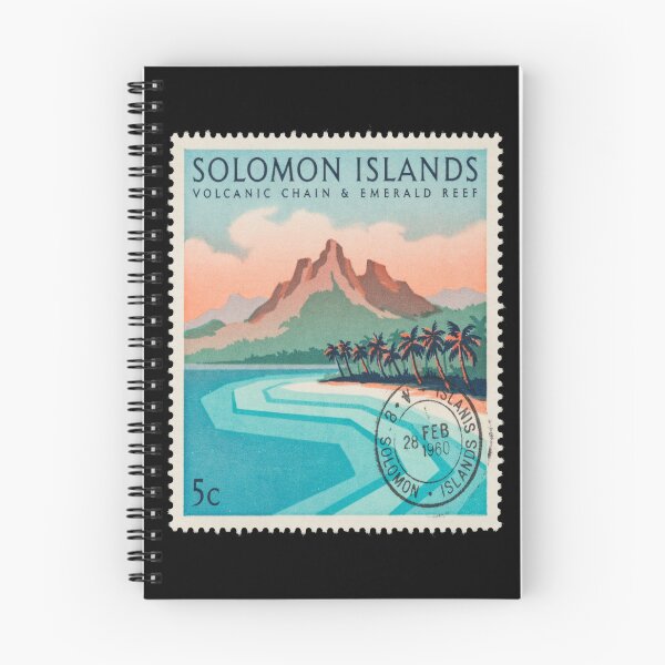 Item preview, Solomon Islands Pacific Volcanic Chain Reef Stamp Sticker designed and sold by stickercuffs.
