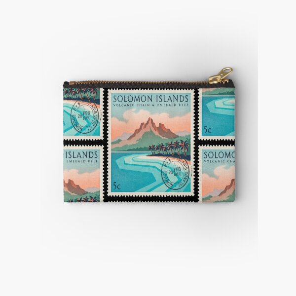 Item preview, Solomon Islands Pacific Volcanic Chain Reef Stamp Sticker designed and sold by stickercuffs.