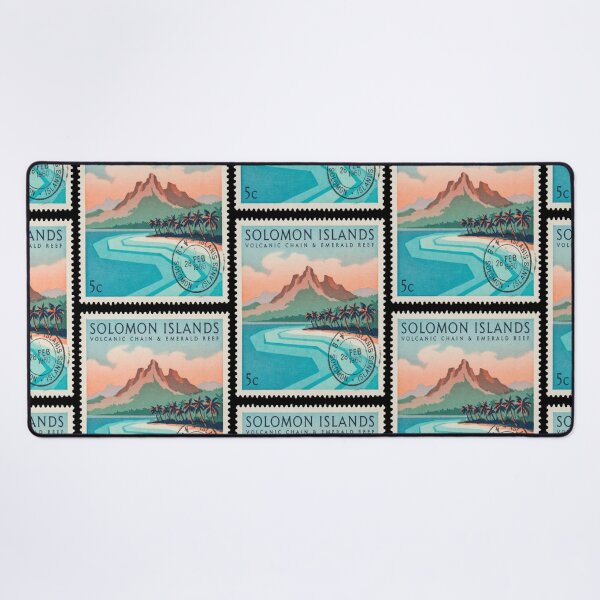 Item preview, Solomon Islands Pacific Volcanic Chain Reef Stamp Sticker designed and sold by stickercuffs.