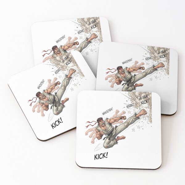 Item preview, Martial Arts Karate Fighter High Kick Illustration designed and sold by jhgjykuo.