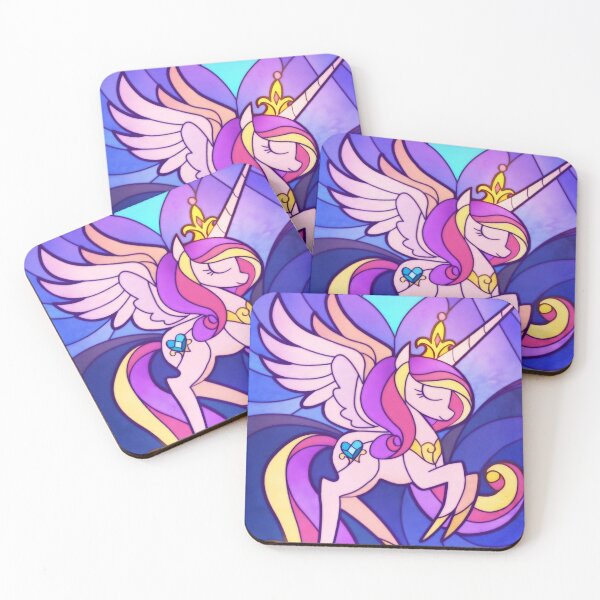 Item preview, Royal Crystal Heart Alicorn - Stained Glass Art Poster designed and sold by Billy Morfo™.