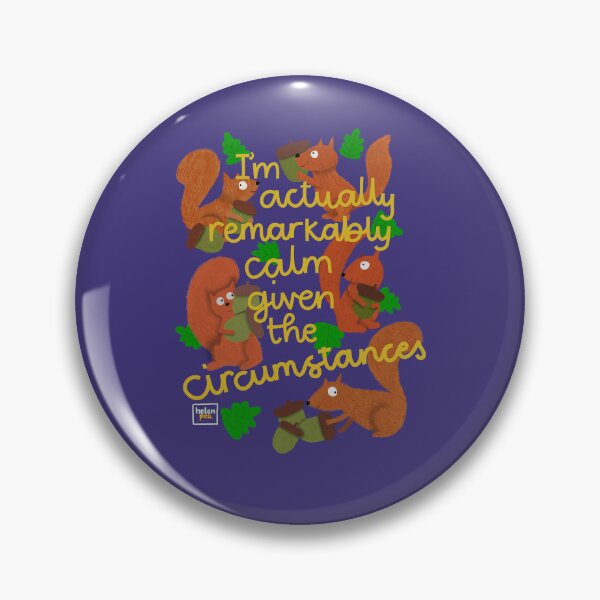 Item preview, Remarkably Calm Squirrels Funny Illustration designed and sold by helenpea.