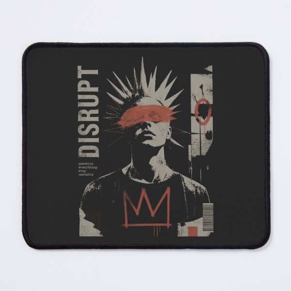 Item preview, Disrupt Punk Mohawk Crown Graphic designed and sold by ERODED SELF.