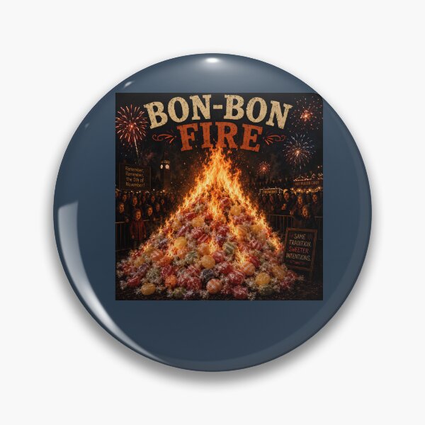 Item preview, Bon-Bon Fire Funny Bonfire Night Pun designed and sold by Hornace88studio.
