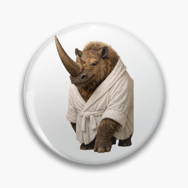 Item preview, Comfy Bathrobe Woolly Rhinoceros designed and sold by Sillytoe.