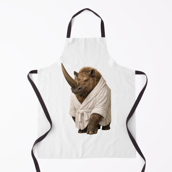 Item preview, Comfy Bathrobe Woolly Rhinoceros designed and sold by Sillytoe.