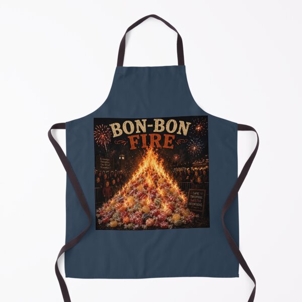 Item preview, Bon-Bon Fire Funny Bonfire Night Pun designed and sold by Hornace88studio.
