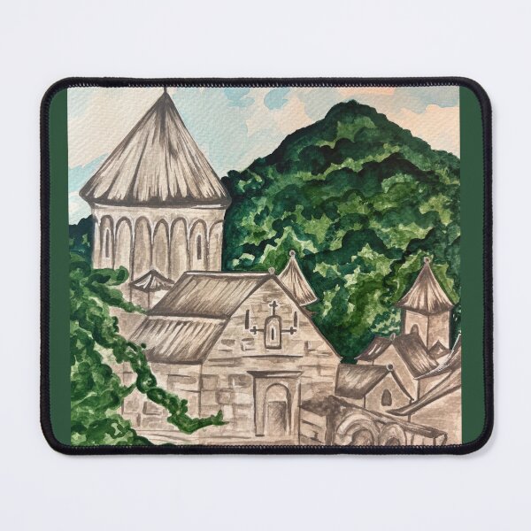 Item preview, Haghartsin Monastery Watercolor designed and sold by PomPaletteArt.