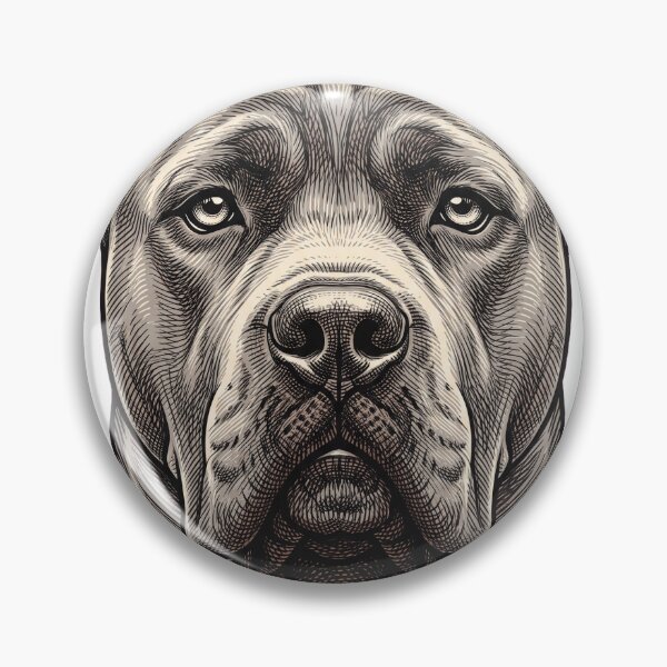 Item preview, Cane Corso Fine Crosshatch Woodcut Portrait Art designed and sold by Ninjacatoff.
