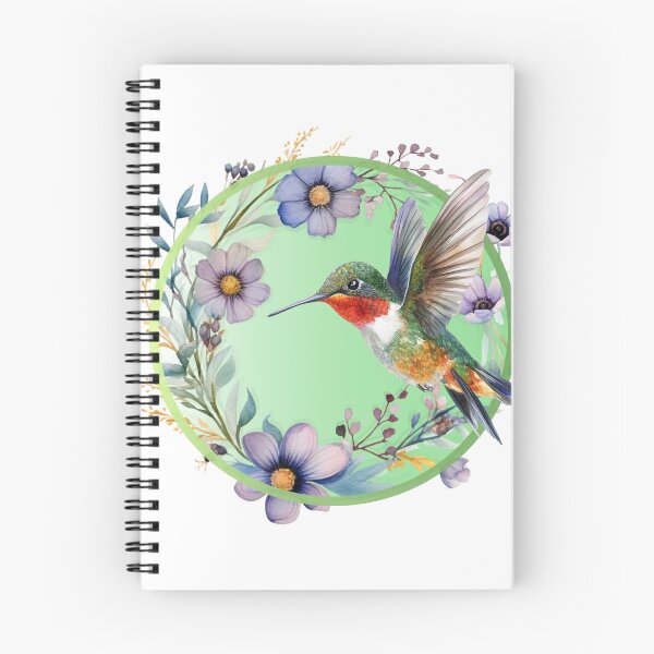 Item preview, Colorful Hummingbird with floral frame. designed and sold by South 500 Photography.