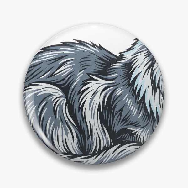 Item preview, Norwegian Forest Cat Frost Linocut Portrait Art designed and sold by Ninjacatoff.