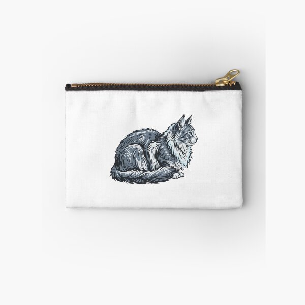 Item preview, Norwegian Forest Cat Frost Linocut Portrait Art designed and sold by Ninjacatoff.